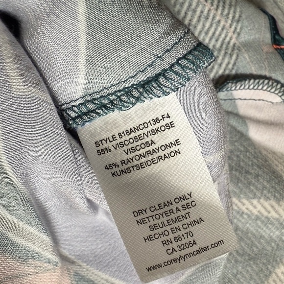 Anthropologie Corey Lynn Calter Multicolor abstract floral Swing Dress Size XS - Picture 9 of 10